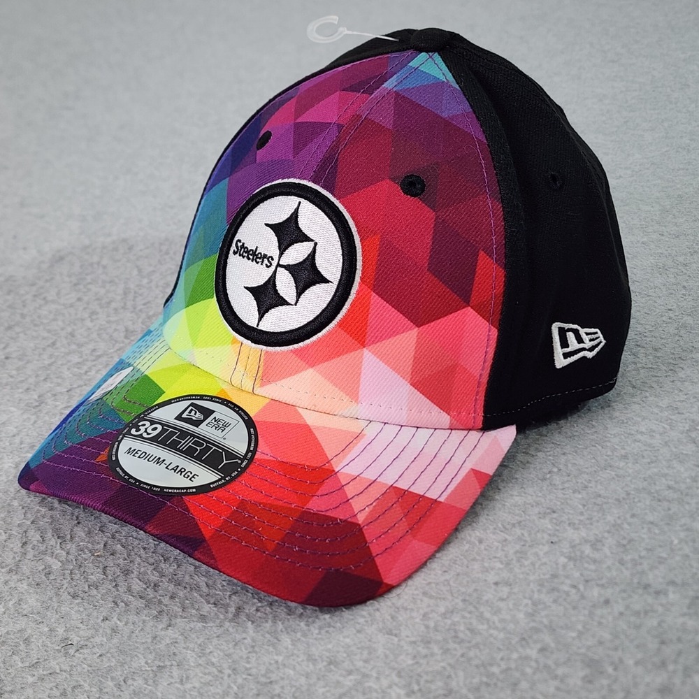 Pittsburgh Steelers NFL New Era 39Thirty Hat Adult M/L Black Crucial Catch Cap